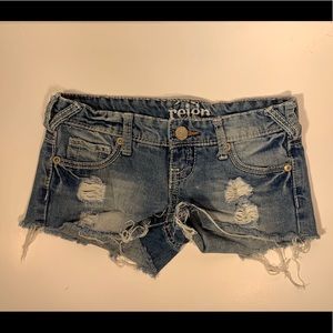 Reign denim shorts